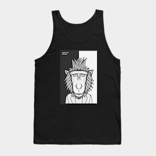 Black Crested Macaque Monkey Tank Top